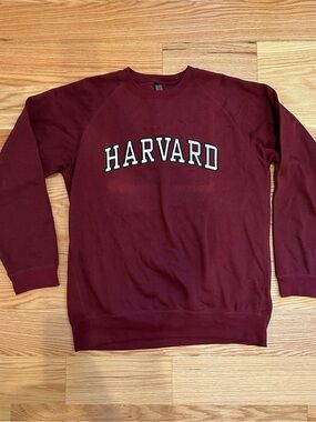 Harvard Oversized Maroon Crewneck Sweatshirt Size XXL
